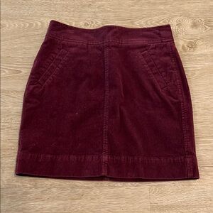 Loft Skirt - Corduroy Burgundy